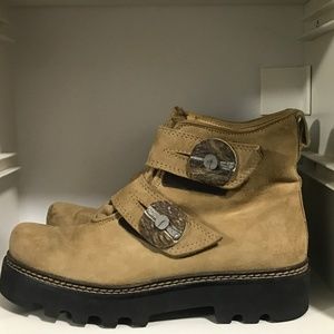 Unique suede boots